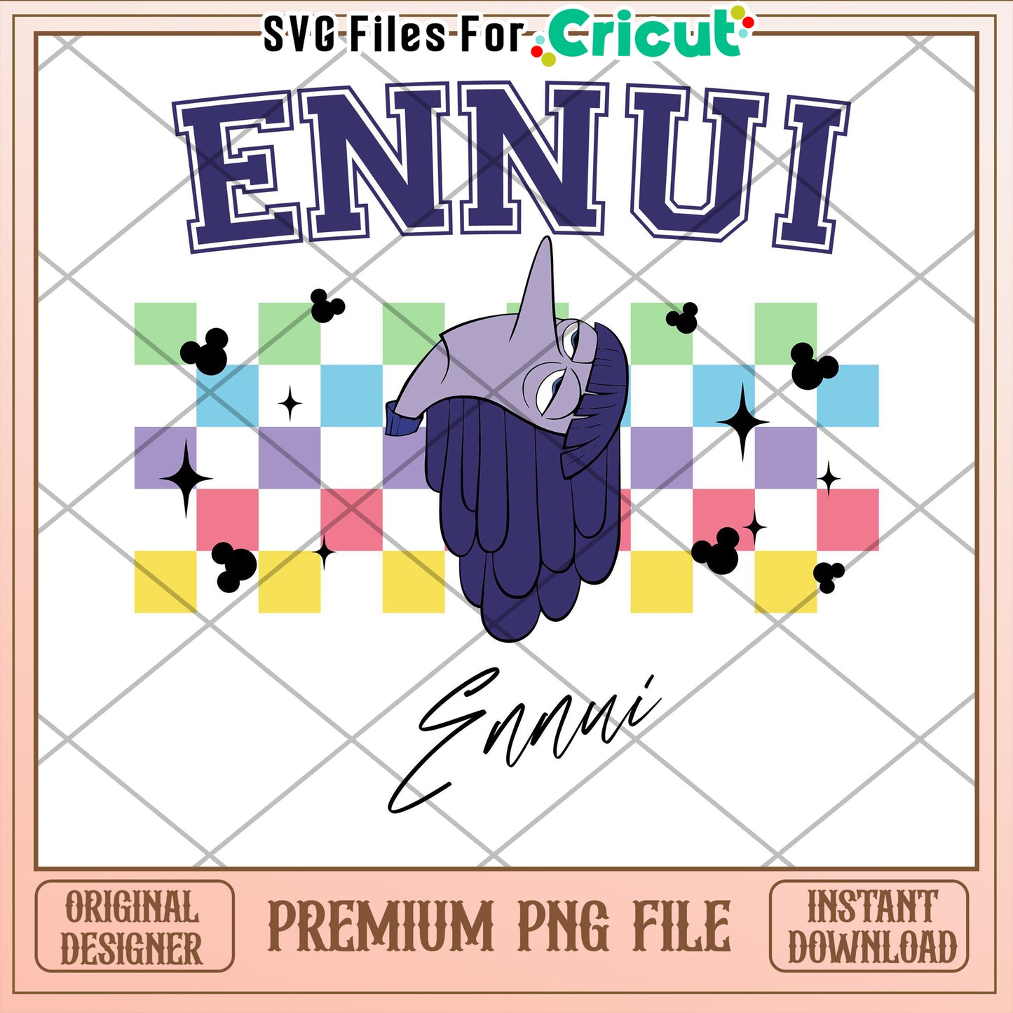 Ennui PNG Cricut Design Instant Download