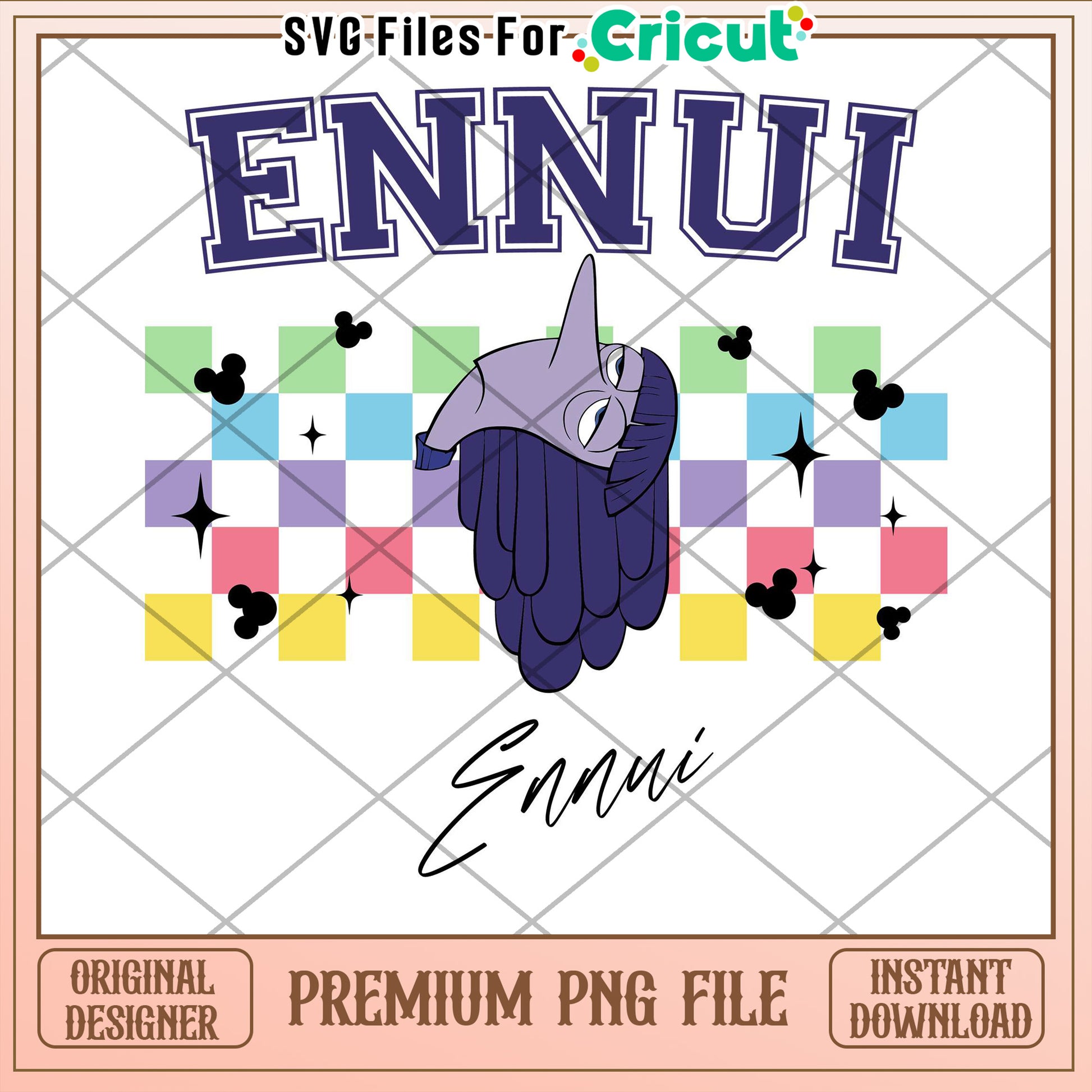 Ennui PNG Cricut Design Instant Download