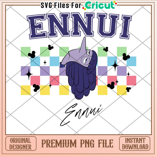 Ennui PNG Cricut Design Instant Download
