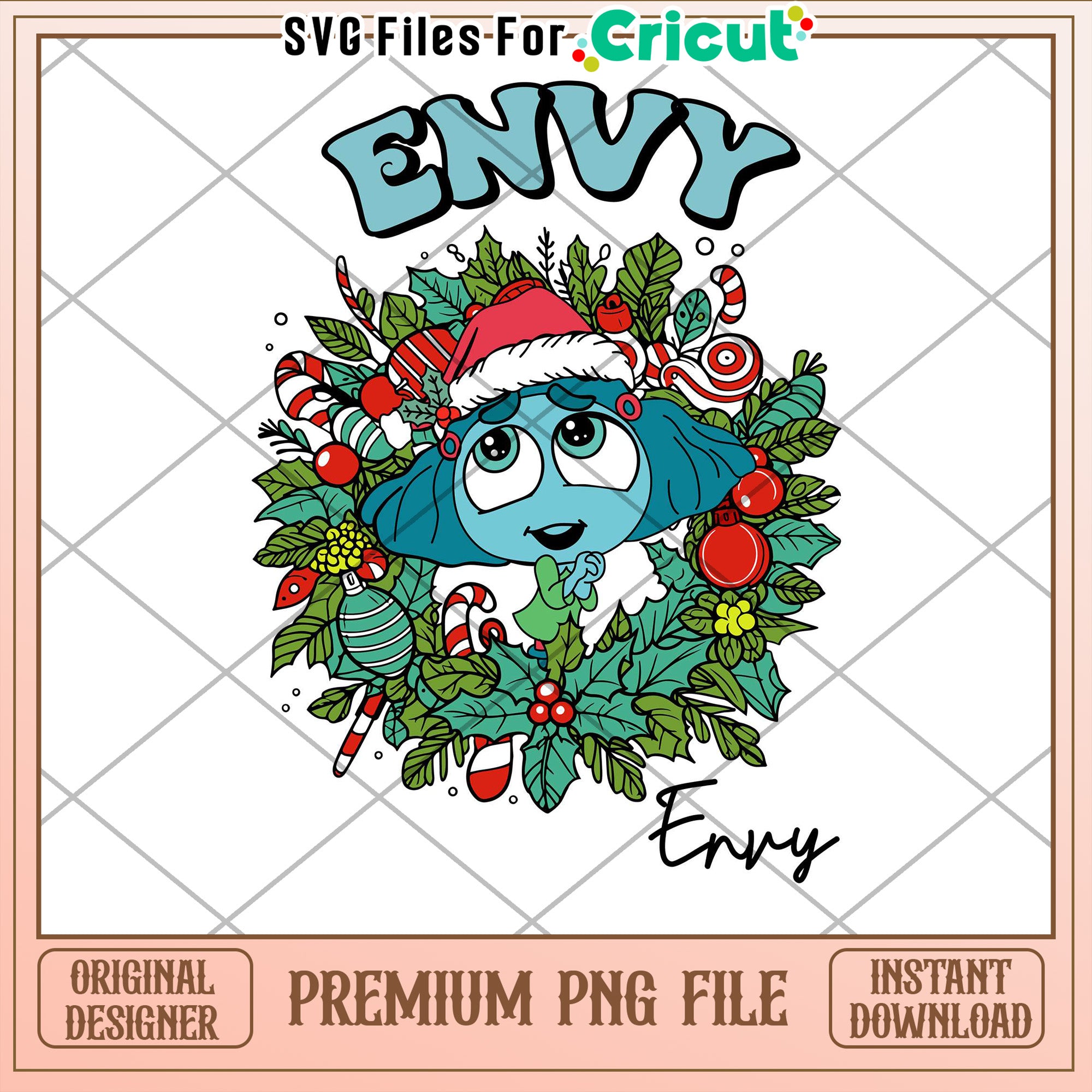 Envy Christmas PNG Sublimation Design – svg files for cricut