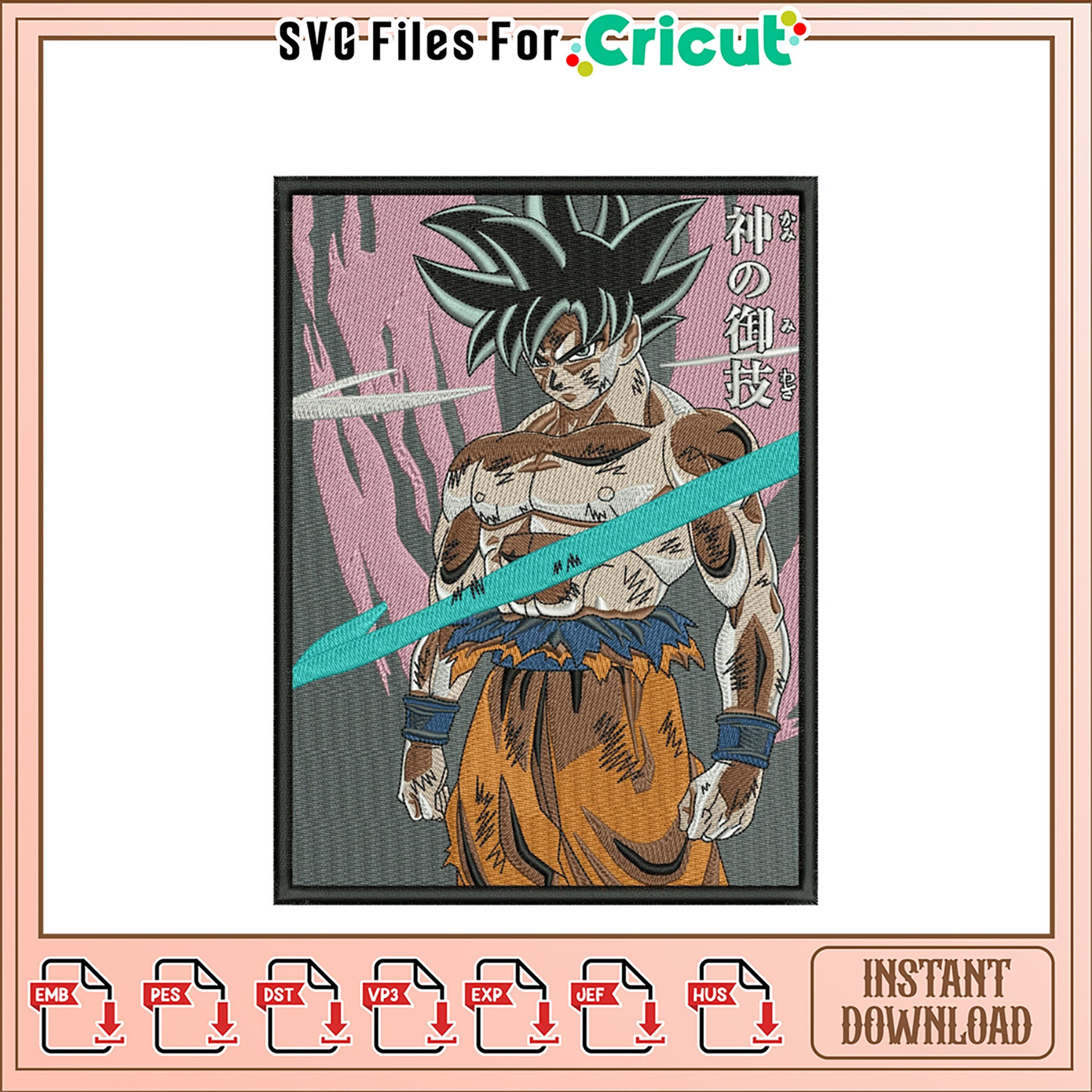 Epic Dragon Ball Inspired Embroidery Design Download