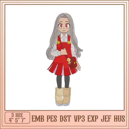 Eri My Hero Academia Embroidery Design