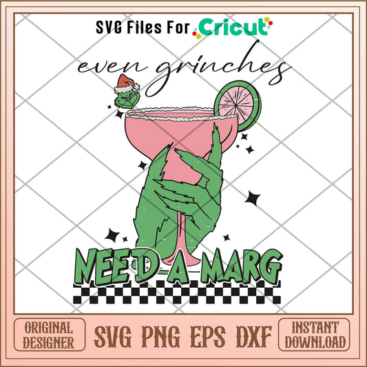 Even grinches need a marg svg, cartoon drawing grinch​ ​svg