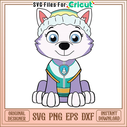 Everest dog svg, paw patrol cartoon svg, rescue dogs svg