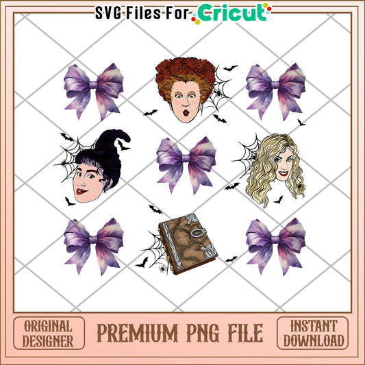 Evil witch head design png, happy halloween​ png, funny quotes png