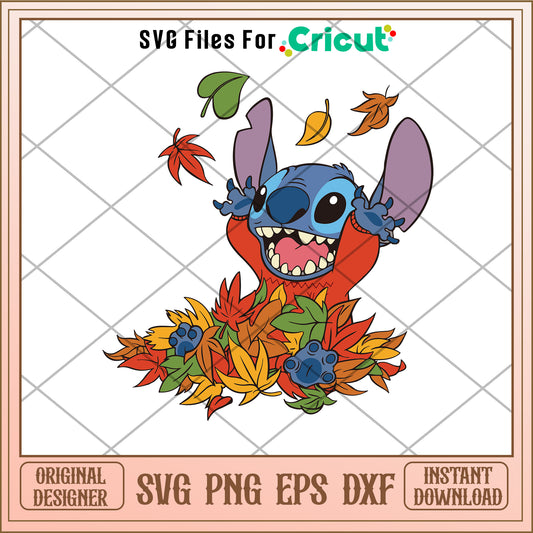 Fall stitch disney halloween svg
