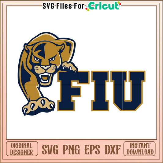 FIU Panther SVG Cut File for Cricut, Perfect for Team Spirit Projects