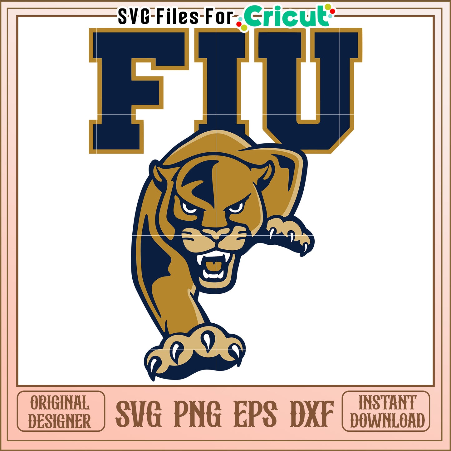 FIU Panther SVG Design for Cricut, Perfect for Custom Projects and Crafts
