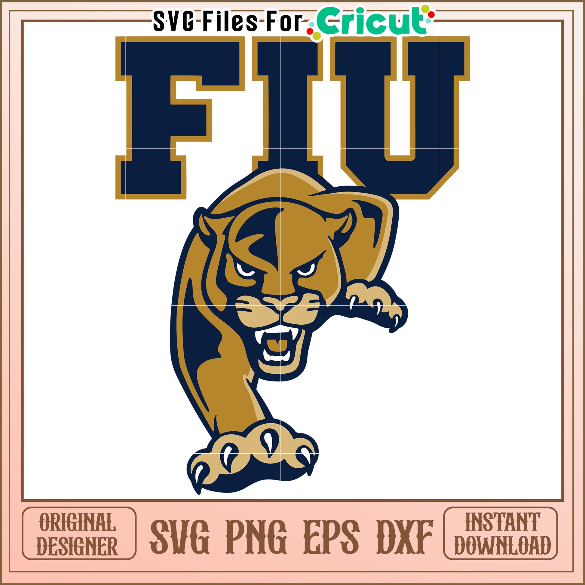 FIU Panther SVG Design for Cricut, Perfect for Custom Projects and Crafts