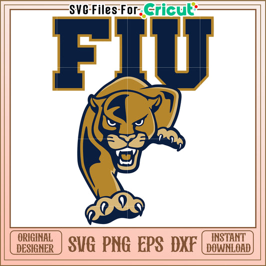 FIU Panther SVG Design for Cricut, Perfect for Custom Projects and Crafts