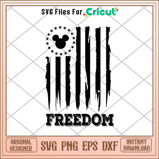 Mickey mouse freedom design SVG
