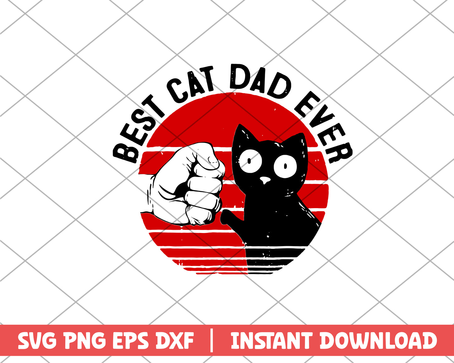 Best Cat Dad Ever svg, Cat Dad svg