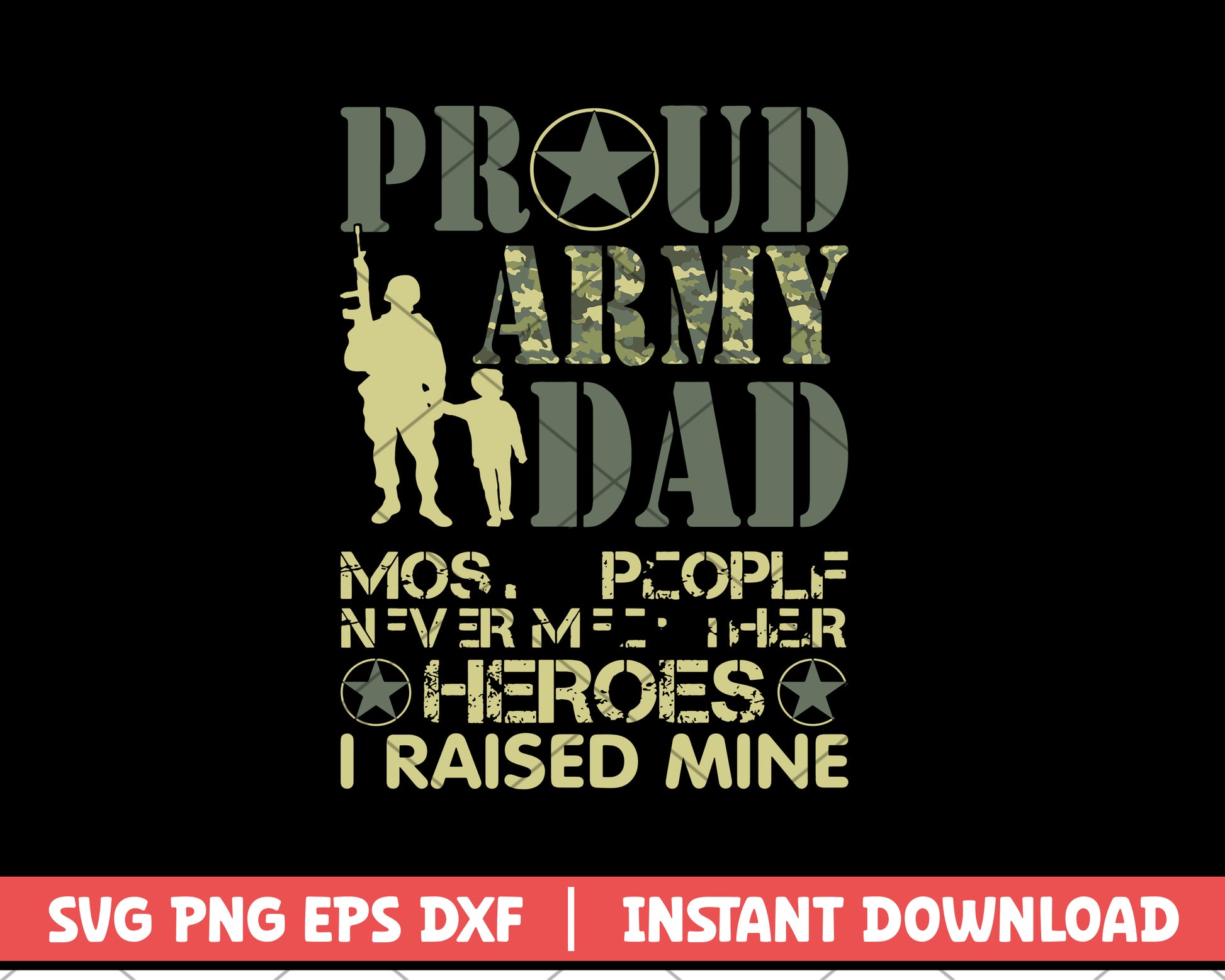 Proud Army Dad Svg, Father's Day svg