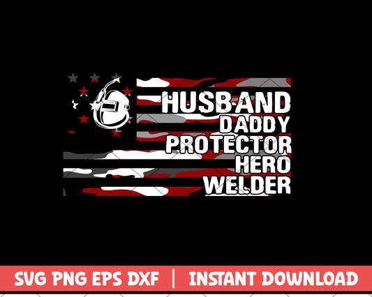 American Flag husband daddy svg