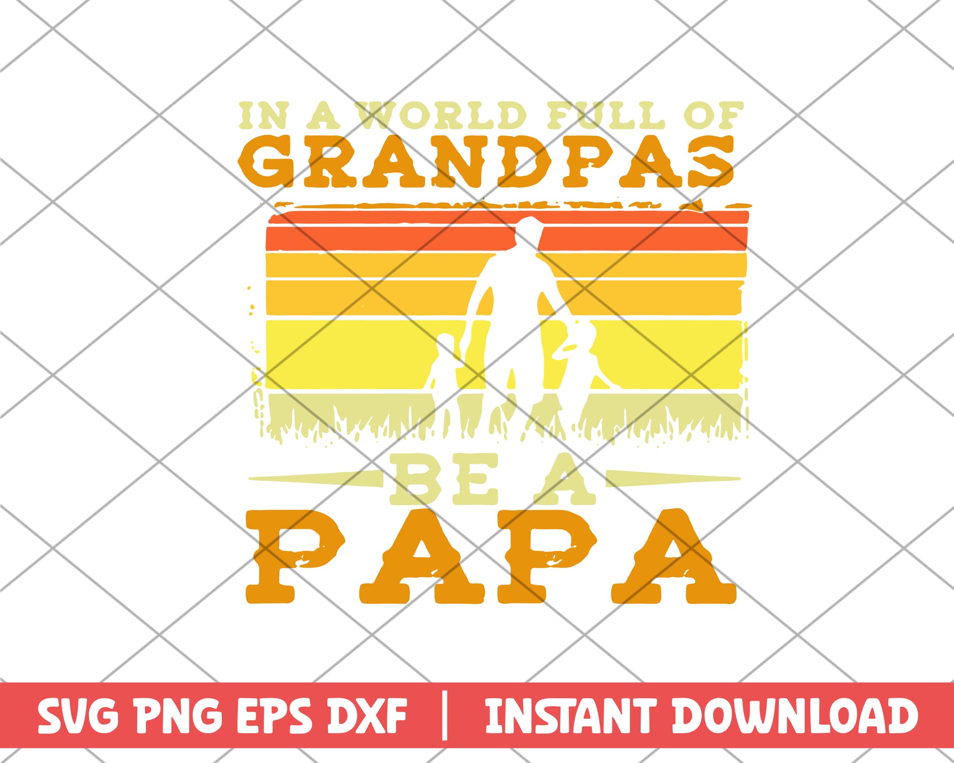 Bear In a world full of grandpas be a papa svg