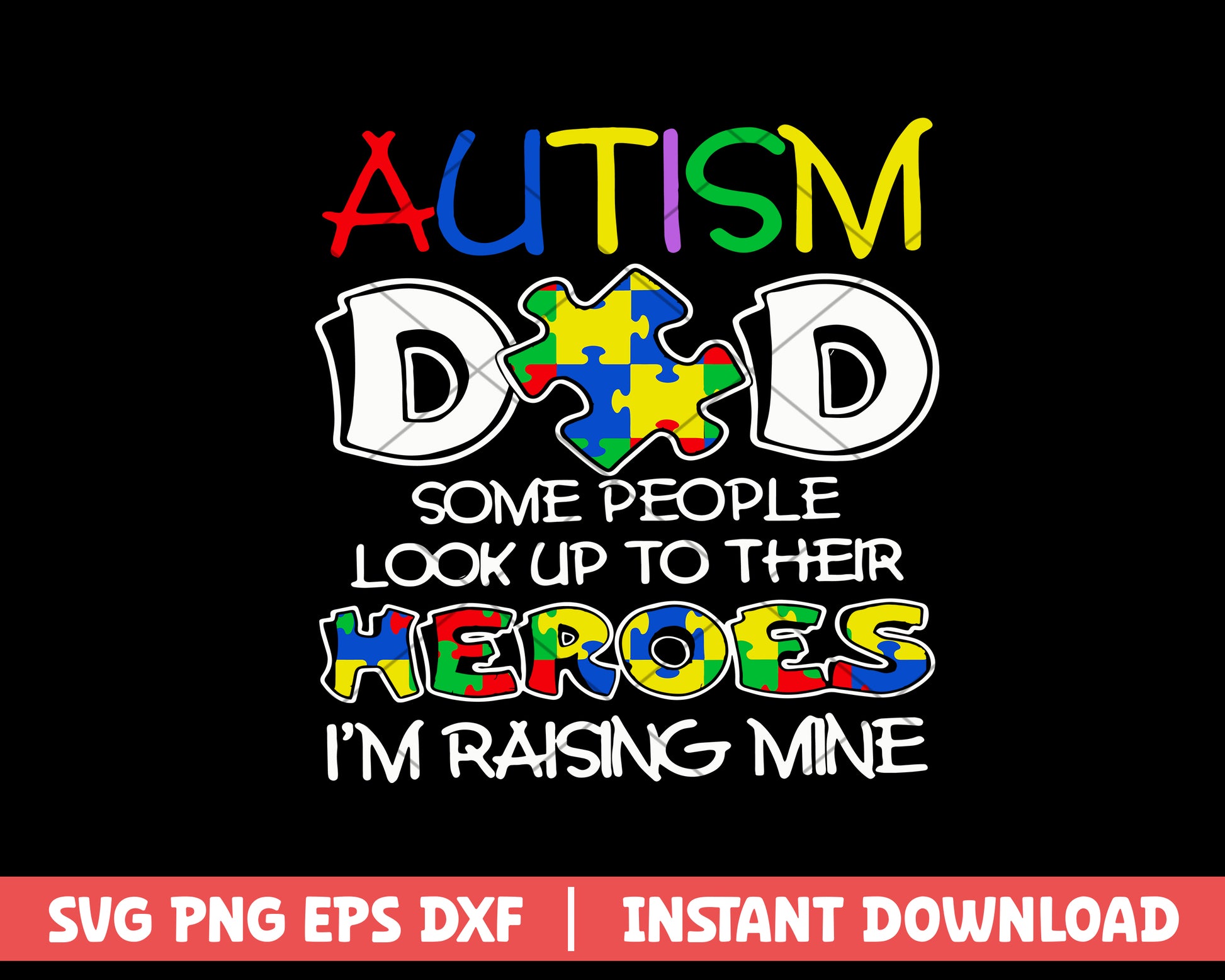 Autism Dad Some People Look Up  svg