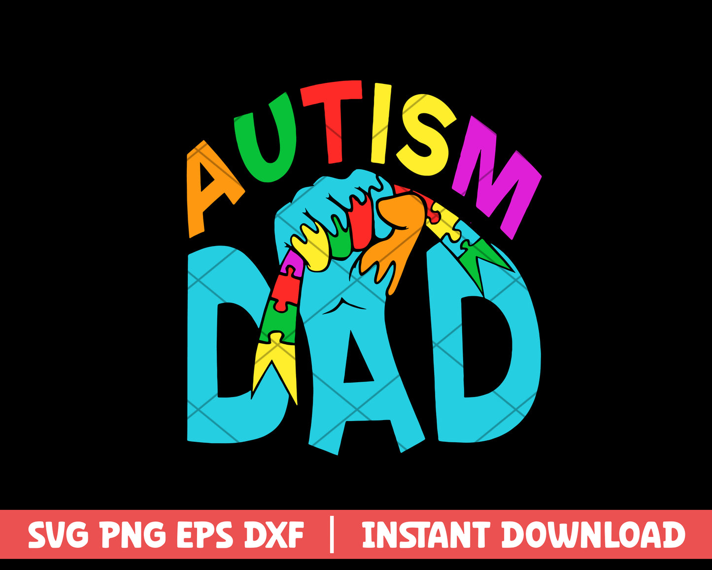 Autism dad Svg, Father's Day svg