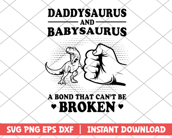 daddysaurus and babysaurus svg