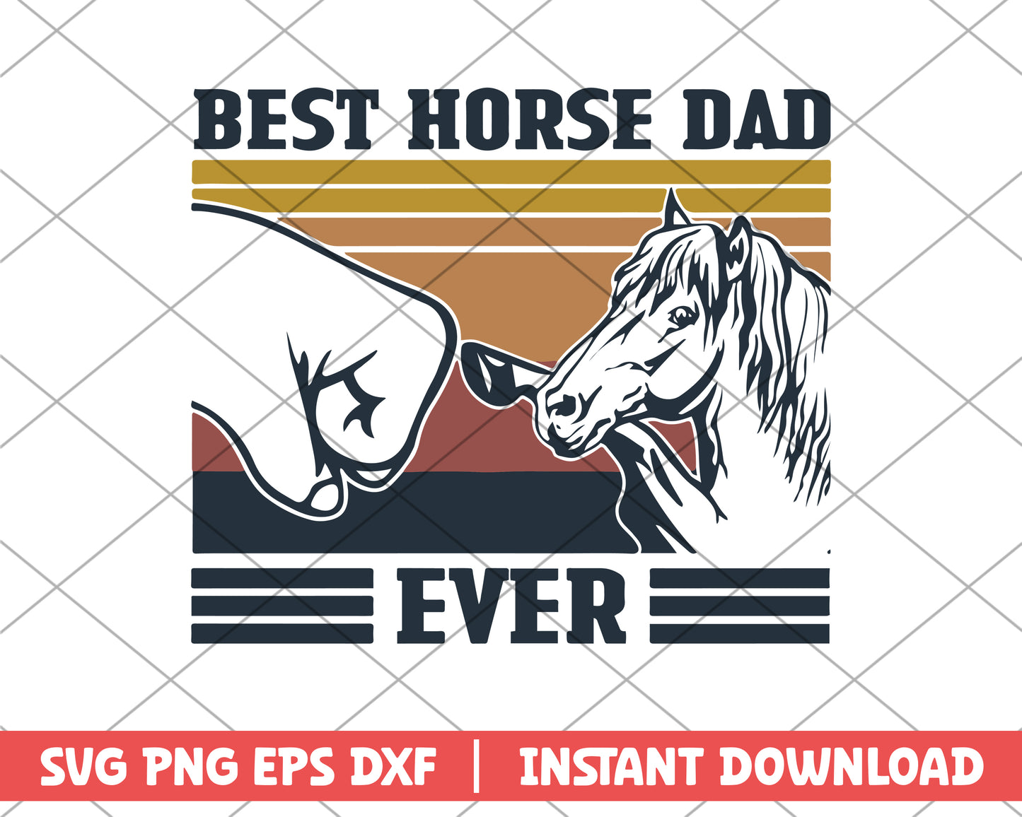 Best Horse Dad Ever svg