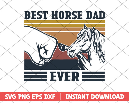 Best Horse Dad Ever svg