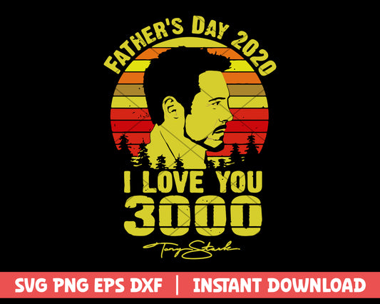 Father's Day Svg, I Love You 3000 Svg