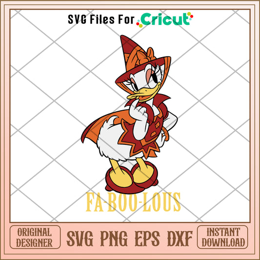 Fa Boo Lous daisy duck halloween svg