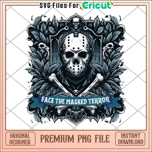 Face the masked terror png, trick or treat png, halloween movies png