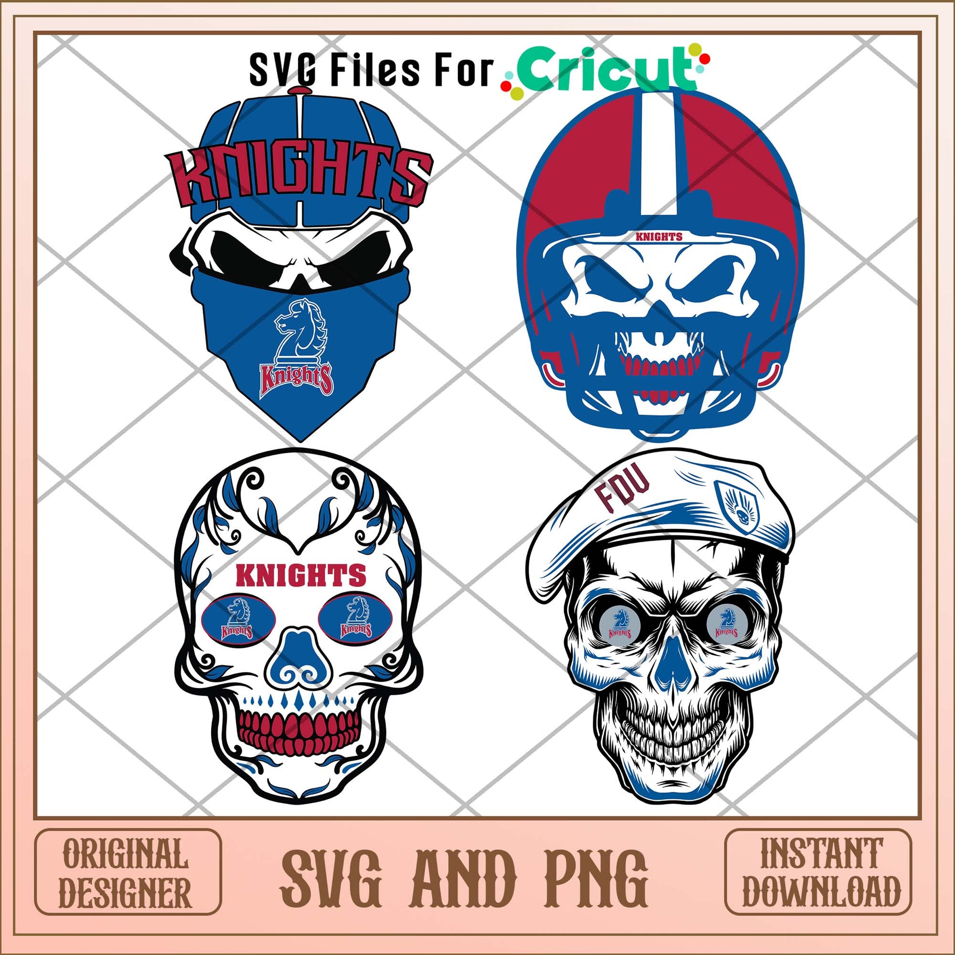 Fairleigh Dickinson Knights skull svg, Fairleigh Knights svg bundle, NCAA svg