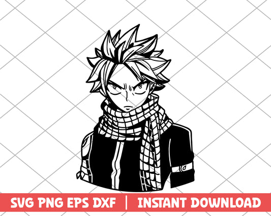 Fairy tail Natsu Dragneel anime svg