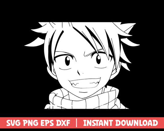 Fairy tail natsu anime svg 