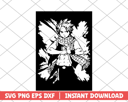 Fairy tail natsu anime svg