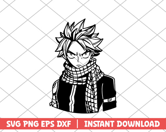 Fairy tail natsu dragneel anime svg 