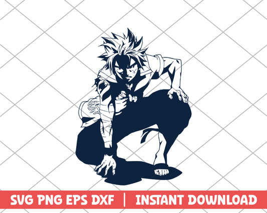 Fairy tail natsu dragon slayer anime svg