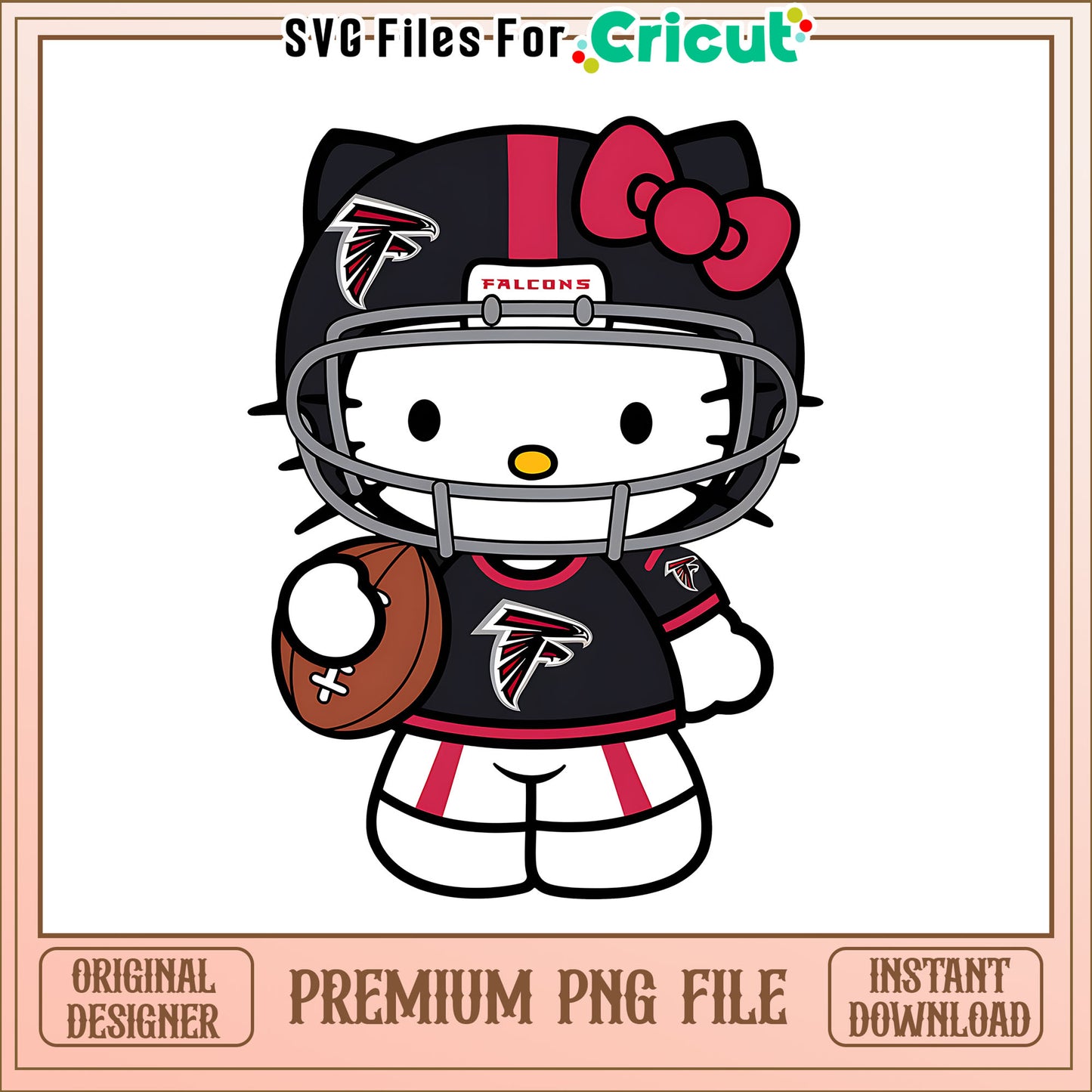 Falcons Hello Kitty helmet png, Atlanta Falcons png, NFL png