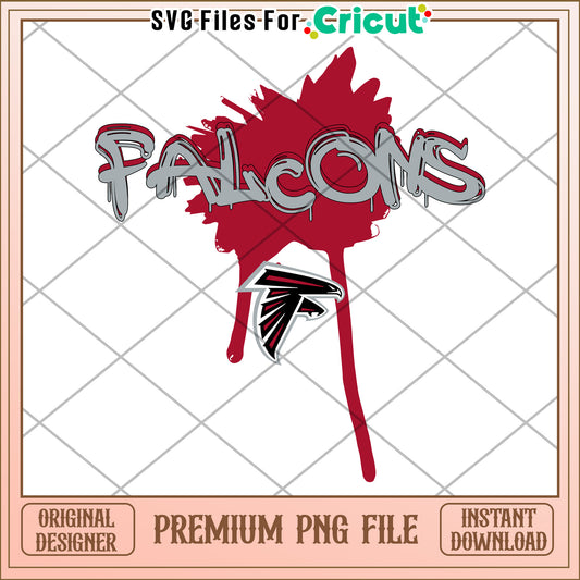 Falcons Team Logo Design, Premium PNG File for Cricut Cutting