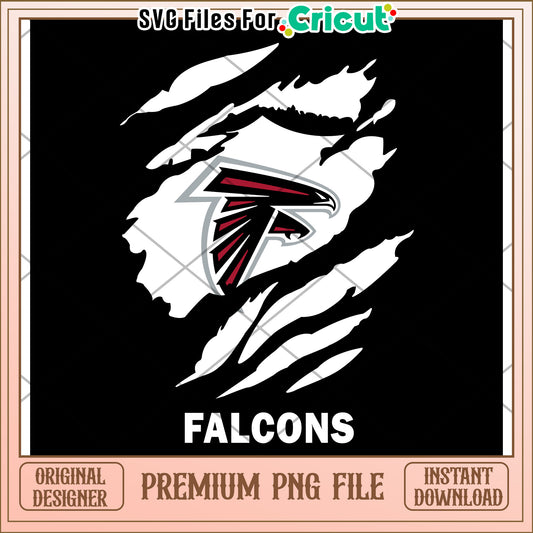 Falcons logo design for crafts, premium PNG file download available