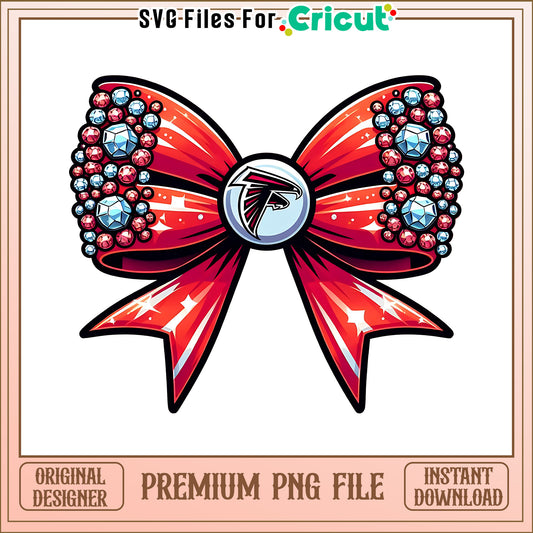 Falcons logo vintage bow png, Atlanta Falcons png, NFL png