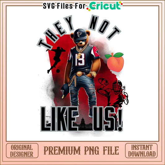 Falcons they not like us png, Atlanta Falcons png, NFL png