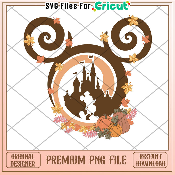 Fall Mickey Mouse Castle PNG – svg files for cricut