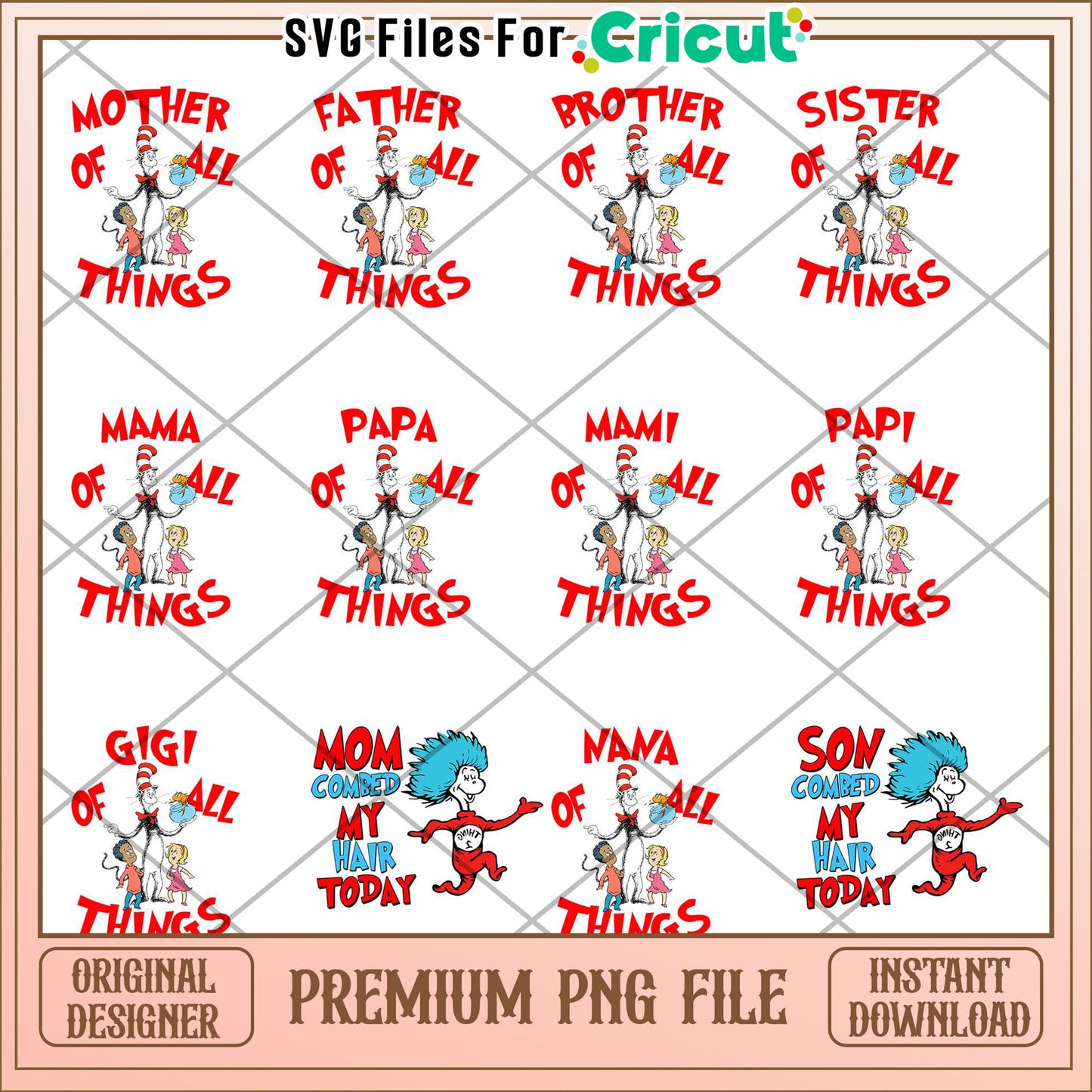 Family Character Bundle PNG for Creative Projects Download