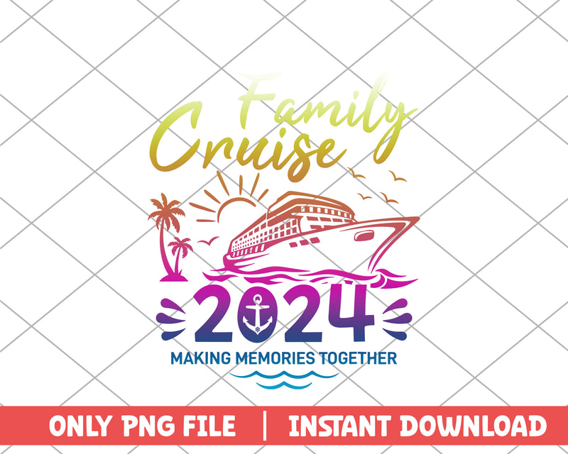 Family cruise making memories together disney png