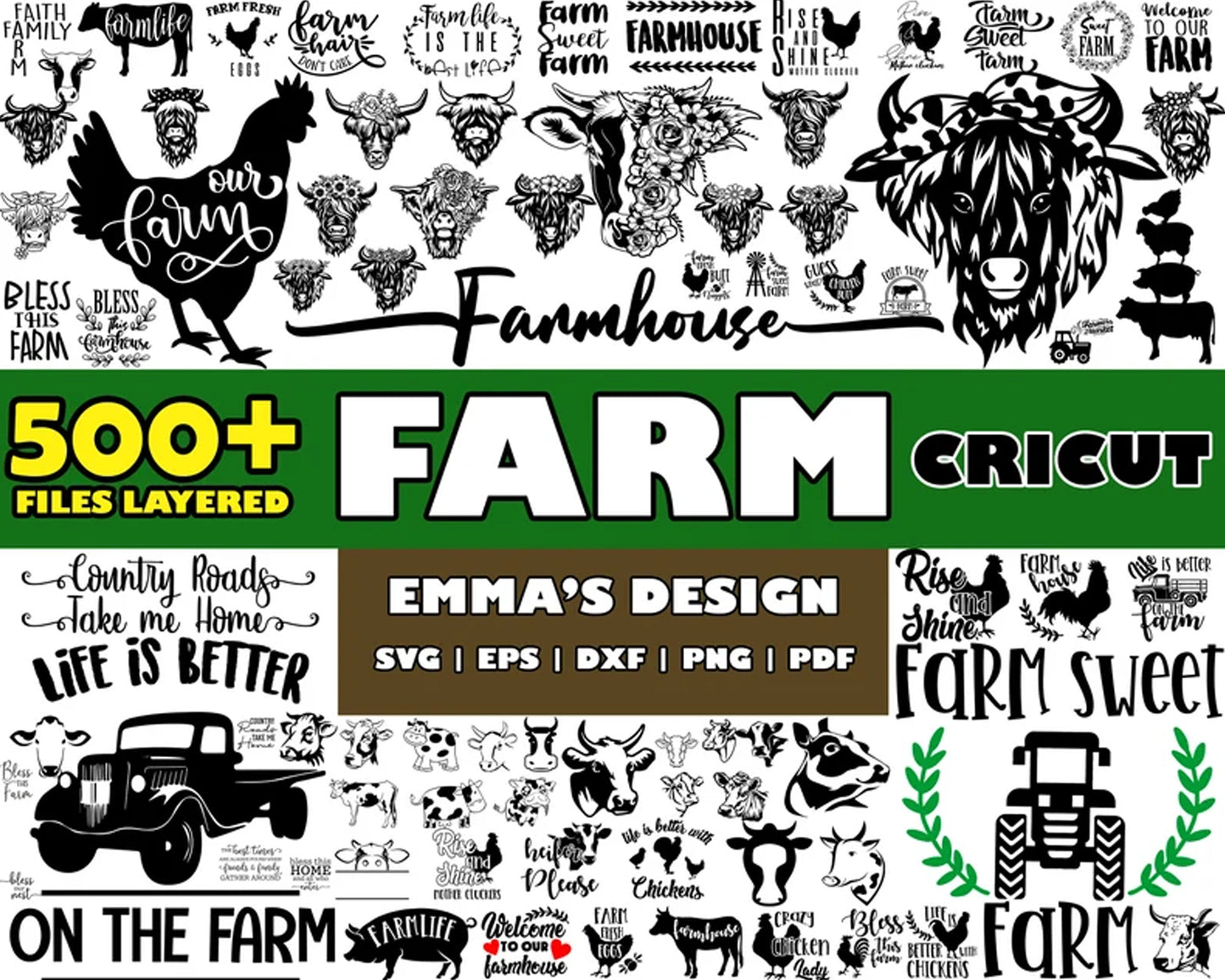 Farm cricut design SVG Bundle