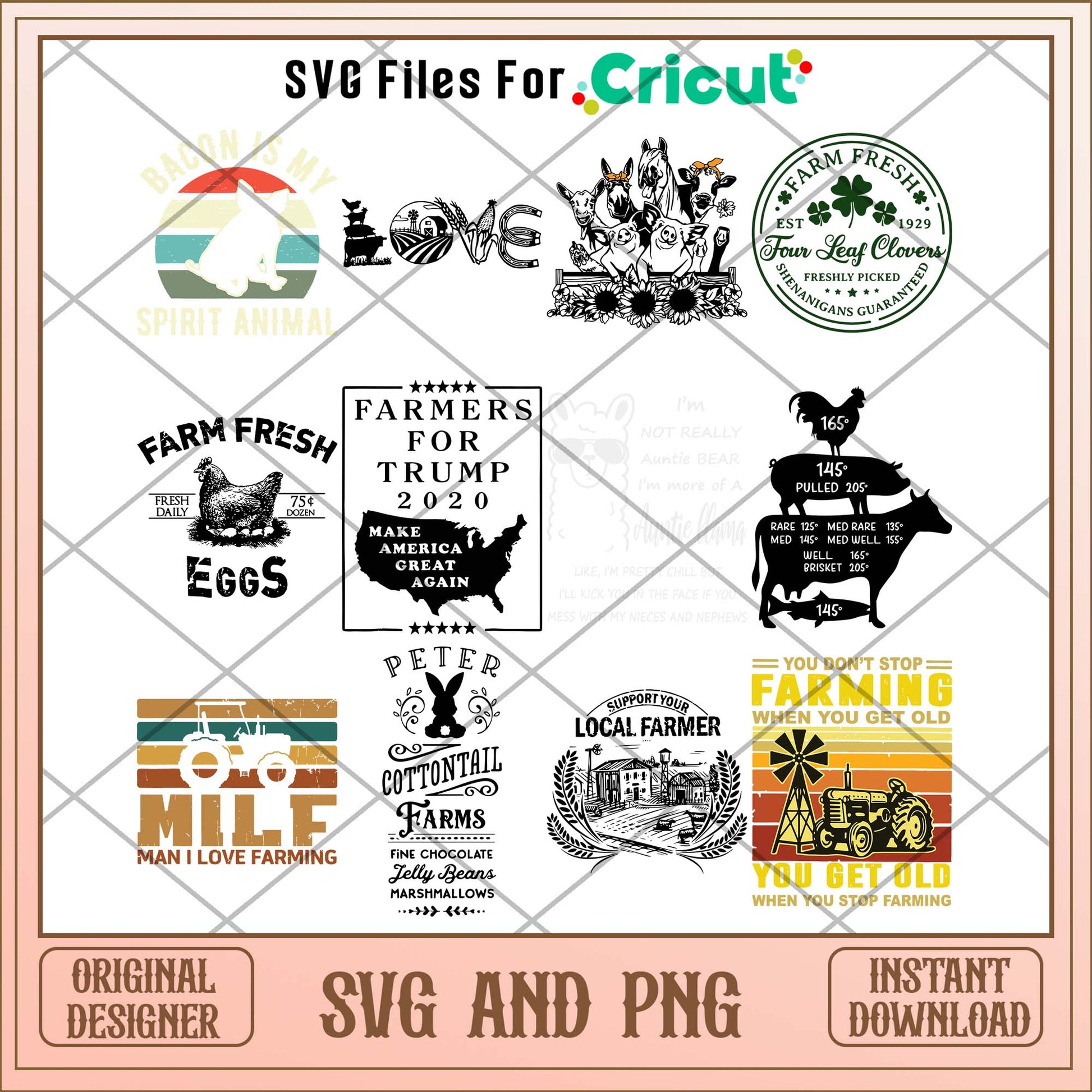 Farm spirit svg bundle, Animal svg bundle - Svgfileforcricut