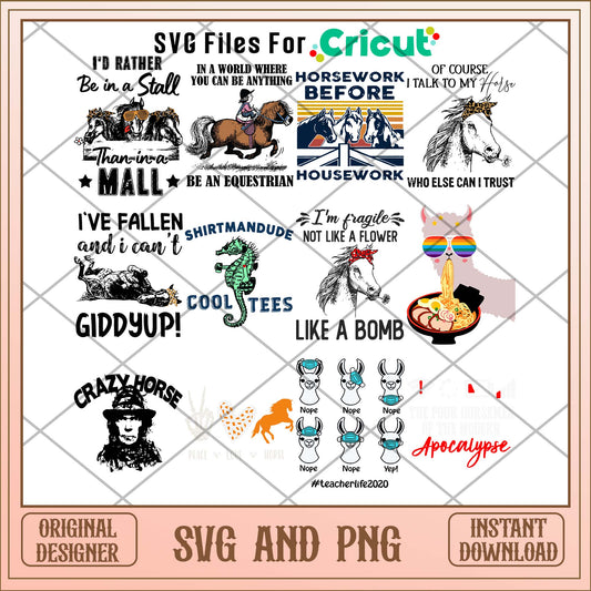 Cool horses spirit svg bundle, Animal svg bundle - Svgfileforcricut