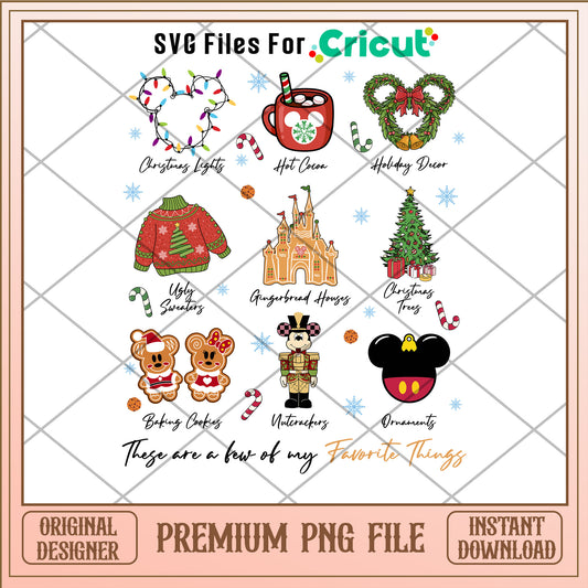 Favorite things of christmas png, hot cocoa png, christmas png
