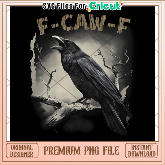 F caw f black crow png, dark humor quotes png, crow quotes png