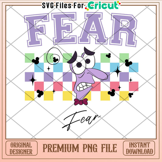 Fear PNG Cricut Design Instant Download