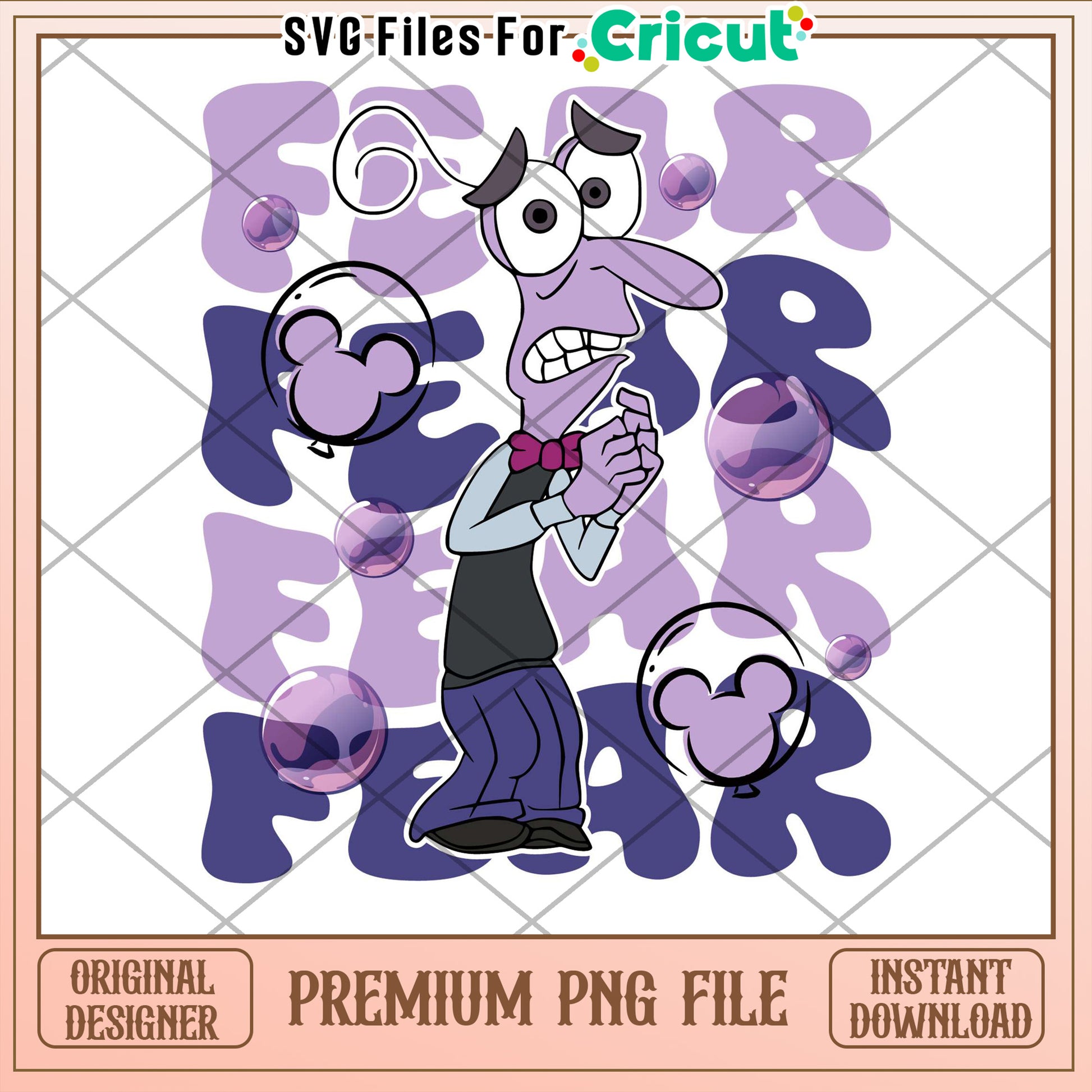 Fear PNG Cricut Disney  Instant Download