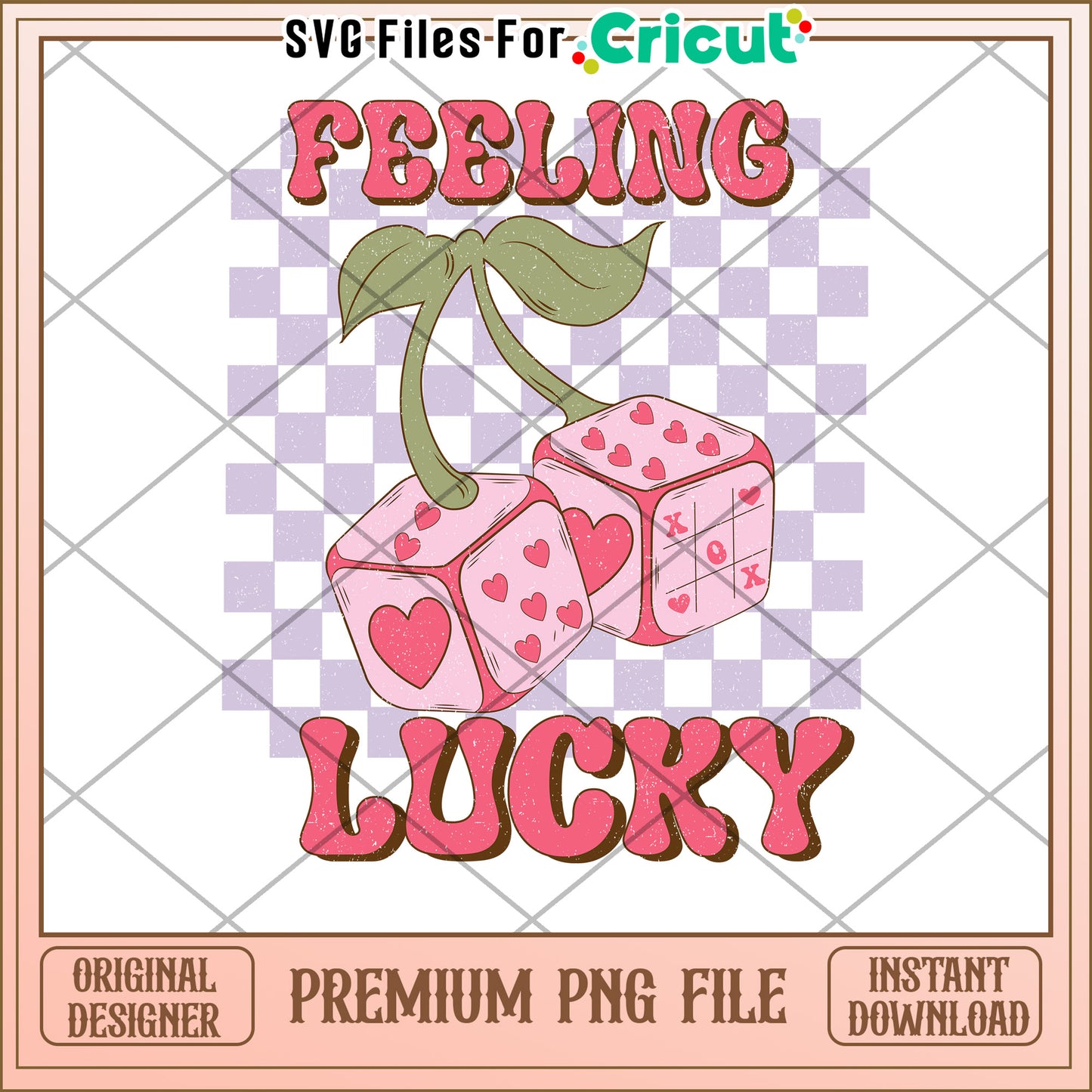 Feeling Lucky Cherry Dice PNG
