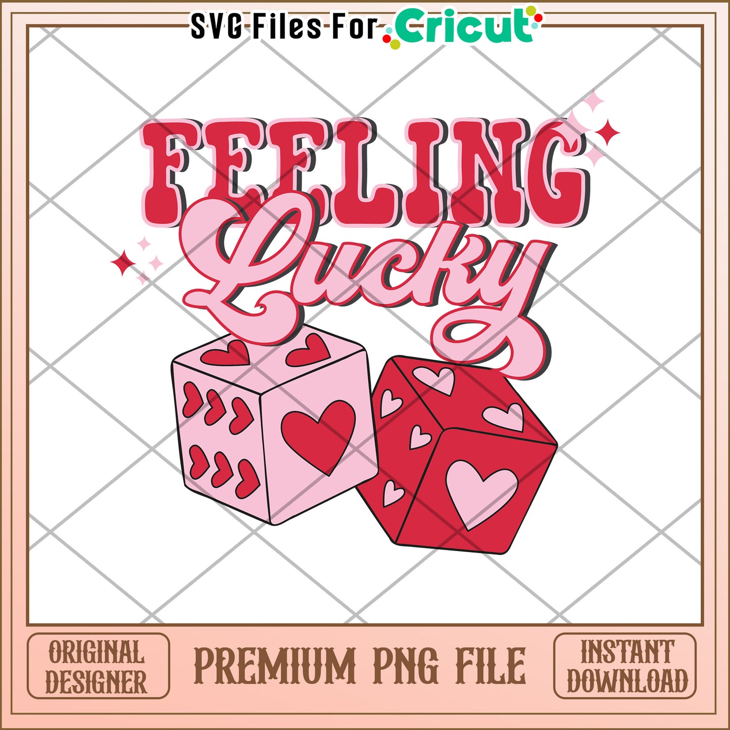 Feeling Lucky Dice PNG Download